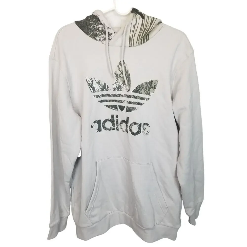 Adidas Mens Camo Block Hoodie Sweatshirt Size L Sporty Active Athletic Casual